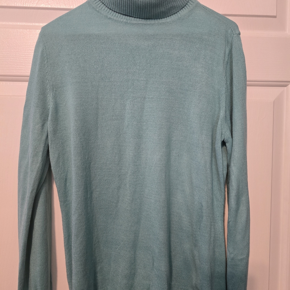 NY&C Teal Turtleneck Sweater Size L